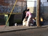 14-dec-2011 mr pink from the hotel henry illegally dumps trash on natoma